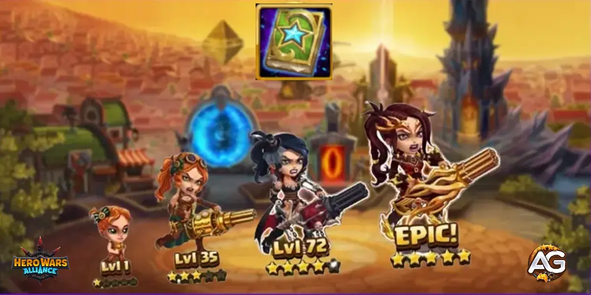 Evolution Books, Hero Wars Mobile.