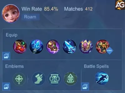 Angela with Angela Build MLBB MOBA